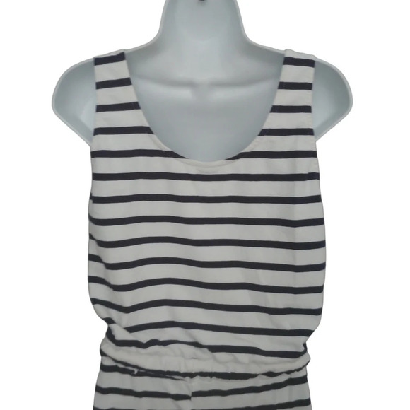 B&RRTEX Sleeveless Striped White and Blue  Romper/Jumpsuit L - Picture 7 of 9